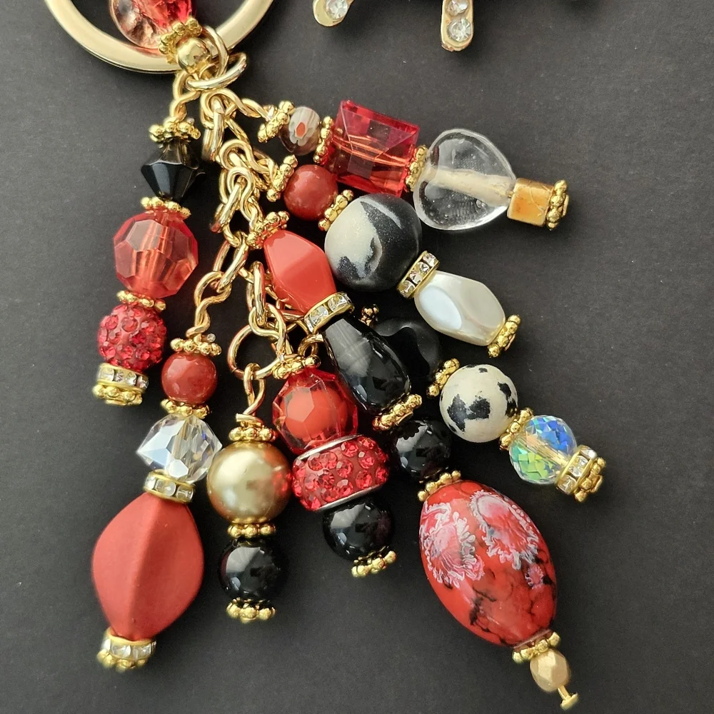 Ladybug Purse Charm or Keychain Handcrafted